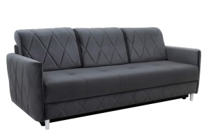 Kanapa Tapicerowana Czarna USZAK