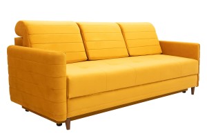 Kanapa Tapicerowana Musztardowa USZAK