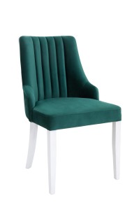 Krzesło Tapicerowane Zielone KUBEŁEK