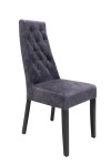Krzesło tapicerowane ciemnoszare KOMIN PIK