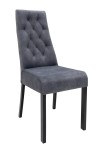 Krzesło tapicerowane szare KOMIN PIK