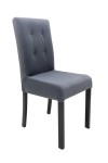 Krzesło tapicerowane szare PROSTE