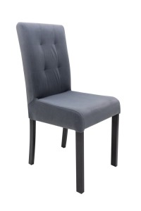 Krzesło tapicerowane szare PROSTE