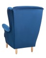 Fotel tapicerowany Royal Niebieski