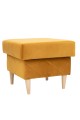 Podnóżek tapicerowany do fotela uszak złoty