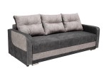 Kanapa Tapicerowana Szara z Poduszkami PIOTREK