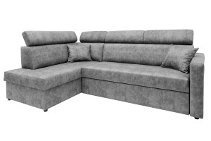 Narożnik Szary Duży z Funkcją Spania WOJTEK II