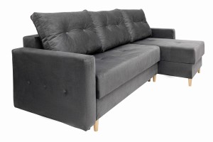 Narożnik Ciemnoszary z Funkcją Spania ARTUR