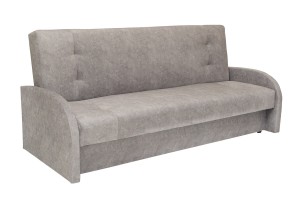 Wersalka Tapicerowana Jasnoszara Materiał Odporny Na Zwierzęta OLA