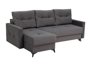 Narożnik Tapicerowany Ciemnoszary Mały 3 Osobowy ARTUR 2