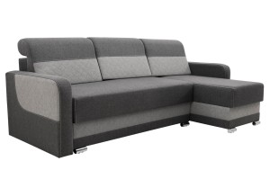 Narożnik Szary z Funkcją Spania FOX