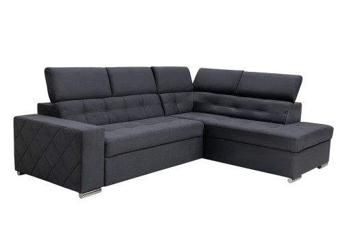 narożnik tapicerowany ciemnoszary