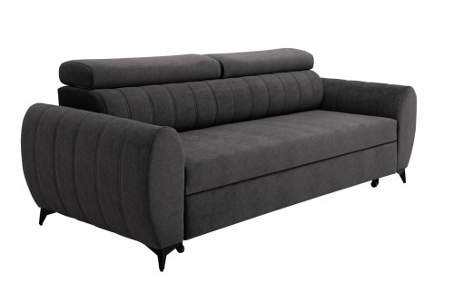 Sofa tapicerowana GALAXY ciemna rozkładana z funkcją spania typu delfin