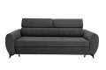 sofa tapicerowana rozkładana ciemna z funkcją spania producent