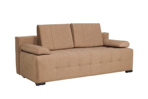 Kanapa Tapicerowana Cappuccino Solidna Konstrukcja Drewniana LEON